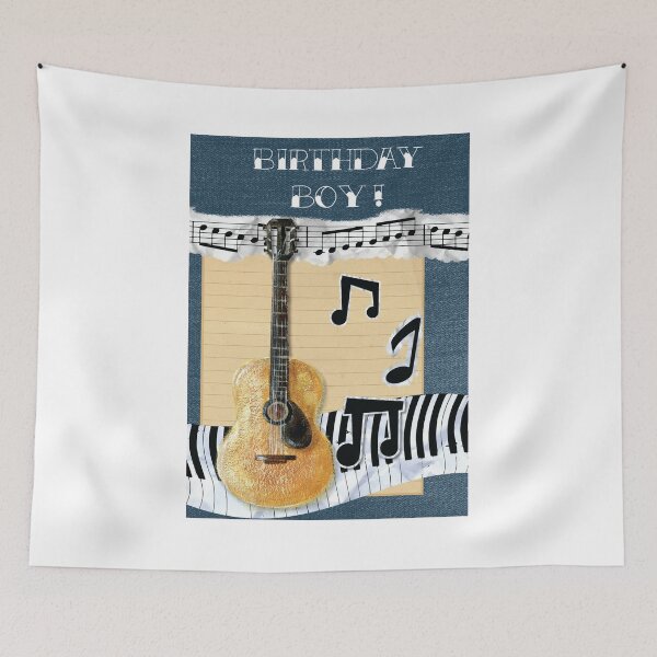 Item preview, Birthday boy guitar and piano designed and sold by iTrending.