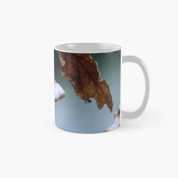 Item preview, Leaves collecting snow designed and sold by DelvesPhoto.
