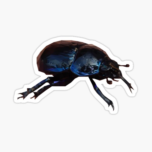 Low Poly Beetle Buddy Sticker