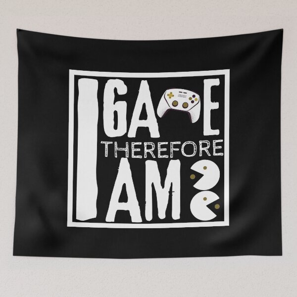 Item preview, I Game Therefore I Am designed and sold by Vibing-Right.