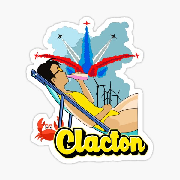 Chill in Clacton Sticker