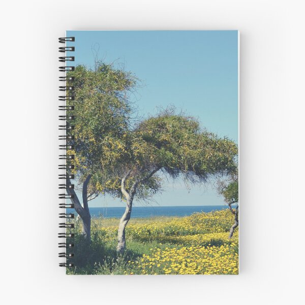 Item preview, Blue sky , olive trees and yellow flowers, Cyprus designed and sold by Sharitka.