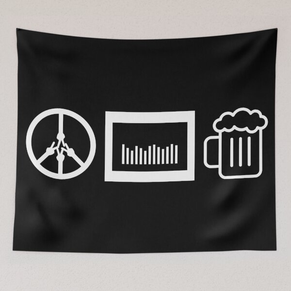 Item preview, PEACE, MUSIC, BEER designed and sold by Stratoguayota.