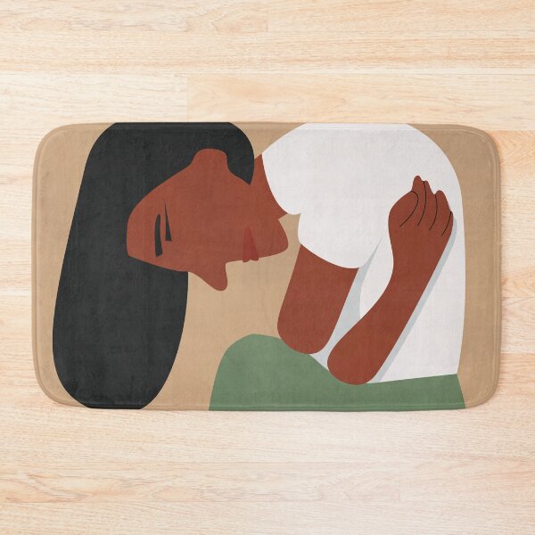 Item preview, Woman Self Hug, Boho Illustration designed and sold by technicolorable_art.