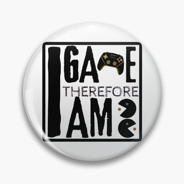 Item preview, I Game Therefore I Am designed and sold by Vibing-Right.