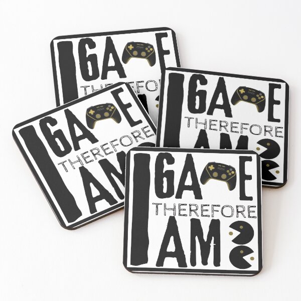 Item preview, I Game Therefore I Am designed and sold by Vibing-Right.