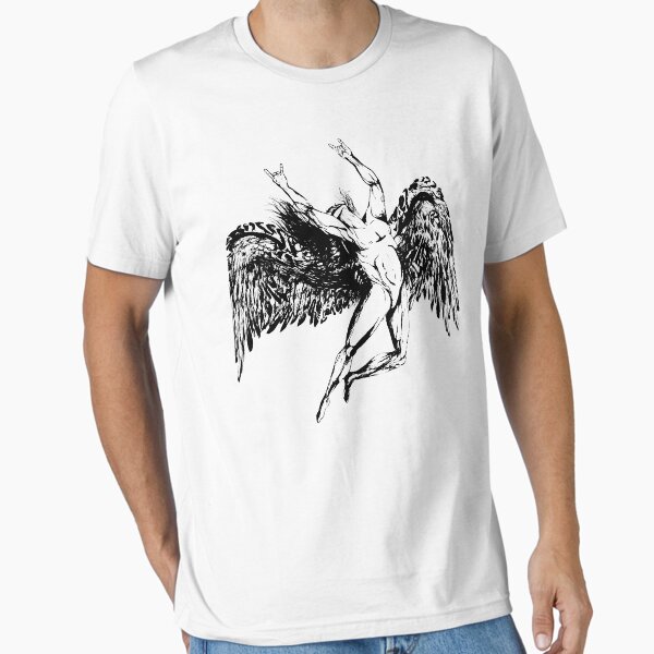 Item preview, ICARUS THROWS THE HORNS - solid black  ***FAV ICARUS GONE? SEE BELOW*** designed and sold by butterflyscream.