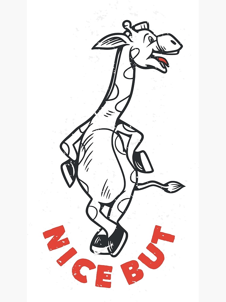 vintage slogan typography you're not on my level cool giraffe for