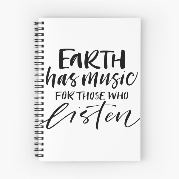 Item preview, Inspirational Quote Earth has Music for Those Who Listen designed and sold by OffTheWallPrint.