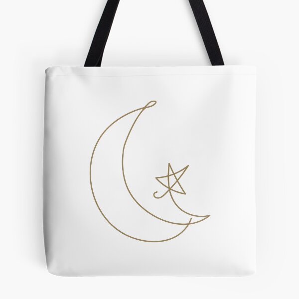 Item preview, Brown Monoline Crescent Moon and Star Elegant Lslamic Religion Symbol designed and sold by LADYGOODMOOD.