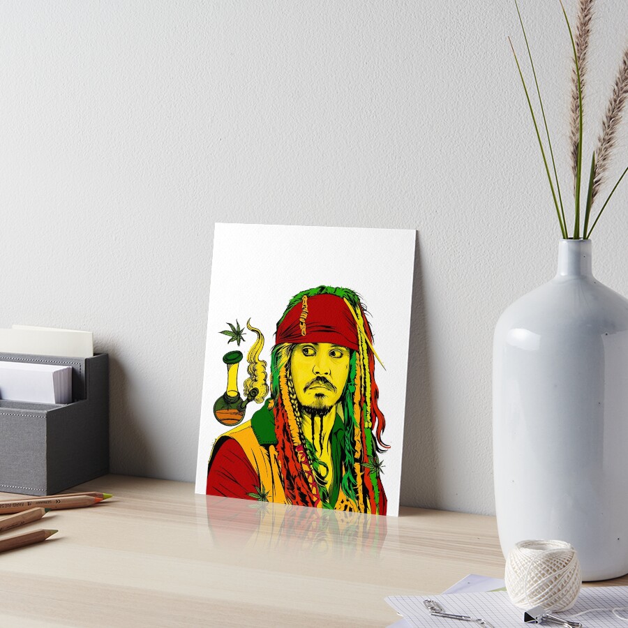 "johnny dep fan art painting" Art Board Print for Sale by johnjaffe2 ...