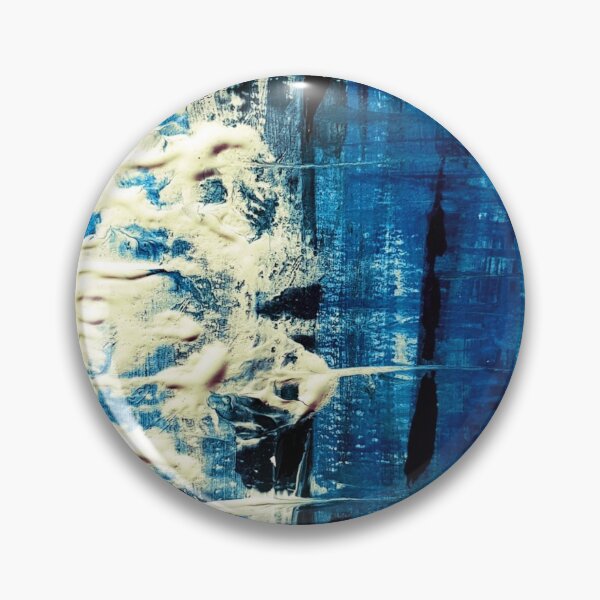 Item preview, Abstract acrylic painting in blue and white designed and sold by Joie-et-Poesie.
