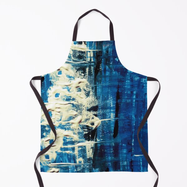 Item preview, Abstract acrylic painting in blue and white designed and sold by Joie-et-Poesie.