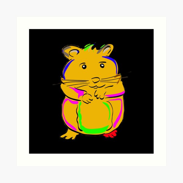 "Facetime Hamster Meme" Art Print for Sale by Said1998 Redbubble