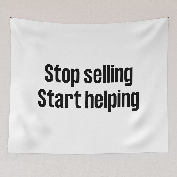 Item preview, Stop selling, start helping. designed and sold by LADYGOODMOOD.