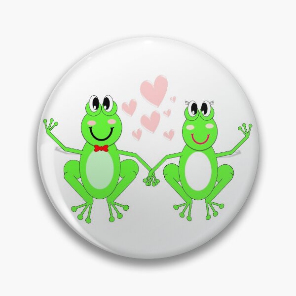 Item preview, Green Frog couple in love, endless pattern designed and sold by bubbley2021.