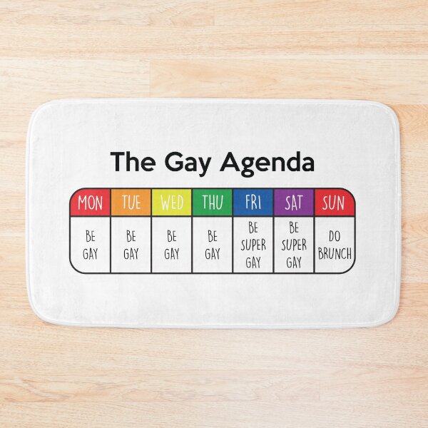 Item preview, The Gay Agenda - Week by Week designed and sold by CloakAndDaggers.