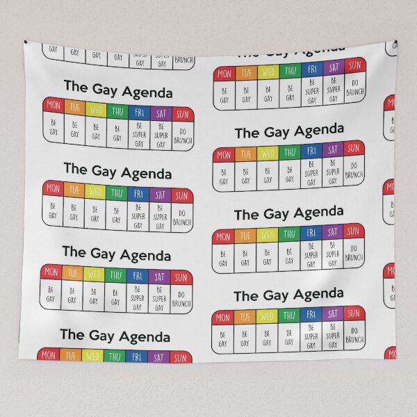 Item preview, The Gay Agenda - Week by Week designed and sold by CloakAndDaggers.