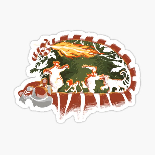 Jungle road Sticker