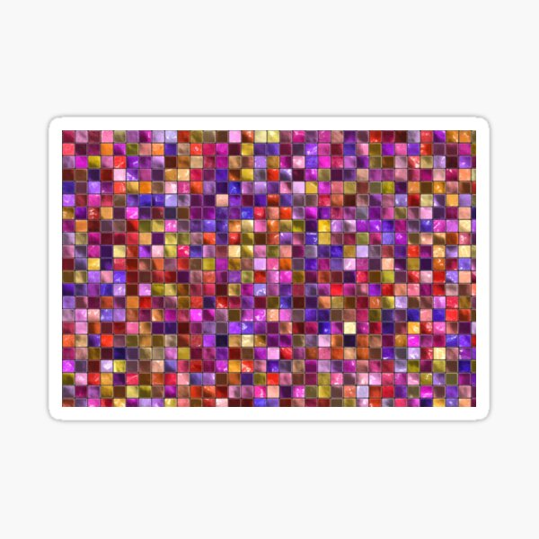 Ornamental pattern with purple color Sticker