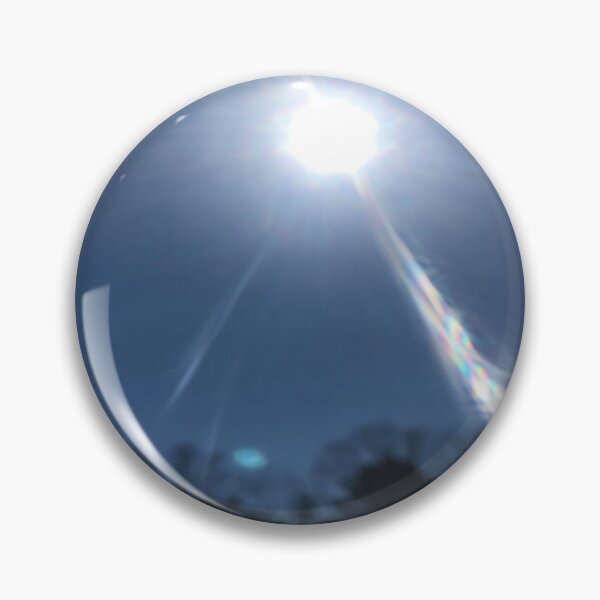 Item preview, Backyard View The Midday Overhead Peak of The Sun at Highest Point Unbearable Heat in Clear Blue Sky designed and sold by NadeenInspires.