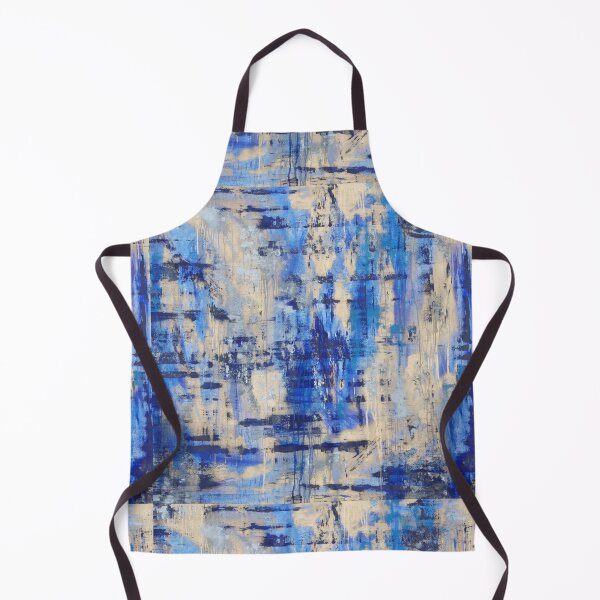Item preview, Blue and Gold Modern Contemporary Abstract Art designed and sold by Bobbie Whittaker.