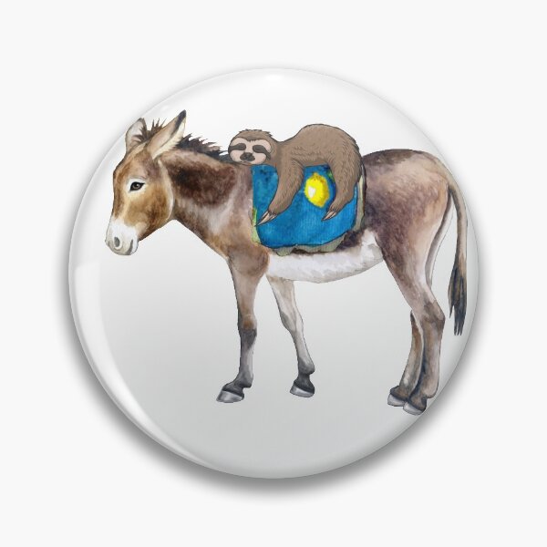 Item preview, Sloth On The Back Donkey designed and sold by virillanissa.