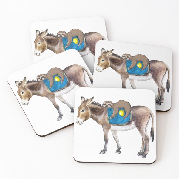 Item preview, Sloth On The Back Donkey designed and sold by virillanissa.