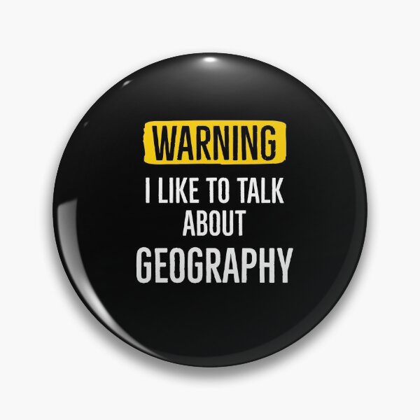 Item preview, Warning I Like To Talk About Geography designed and sold by AwesomeWorld1.