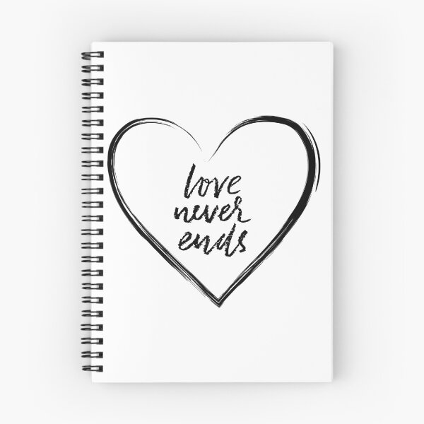 Item preview, Inspirational Quote Love Never Ends designed and sold by OffTheWallPrint.