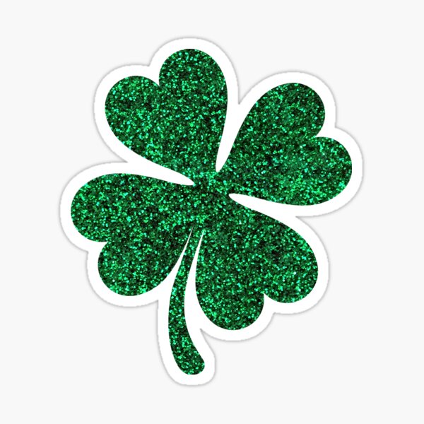 FOUR LEAF CLOVER Vinyl Decal Sticker Car Window Wall Bumper Lucky Symbol  Irish 4