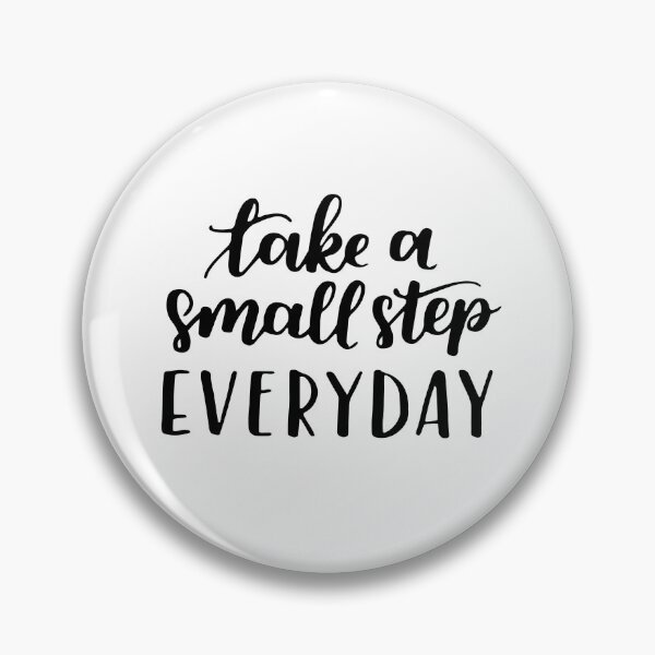 Item preview, Inspirational Quote Small Steps Everyday designed and sold by OffTheWallPrint.