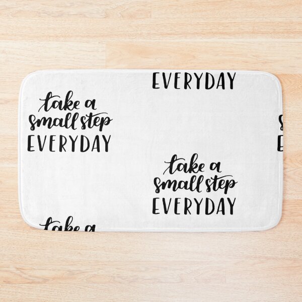 Item preview, Inspirational Quote Small Steps Everyday designed and sold by OffTheWallPrint.
