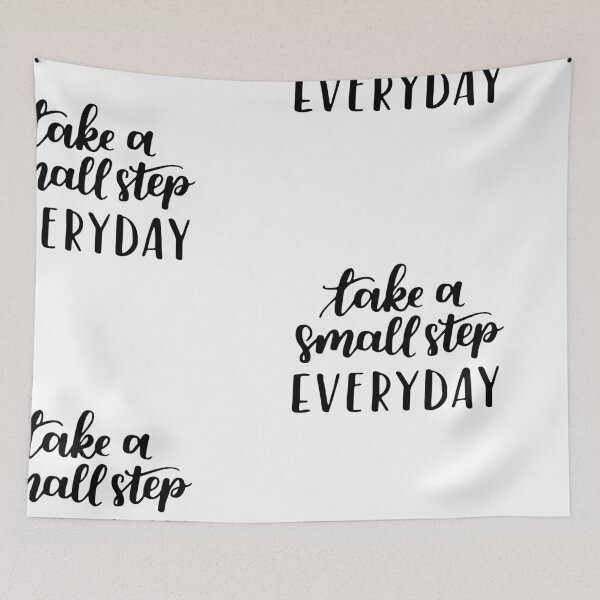Item preview, Inspirational Quote Small Steps Everyday designed and sold by OffTheWallPrint.