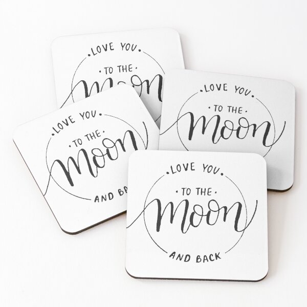Item preview, Inspirational Quote to the Moon and Back designed and sold by OffTheWallPrint.