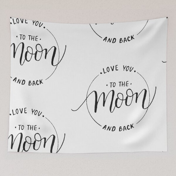 Item preview, Inspirational Quote to the Moon and Back designed and sold by OffTheWallPrint.