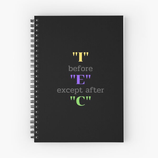 Item preview,  I before E Except After C  designed and sold by H2O-Shop.