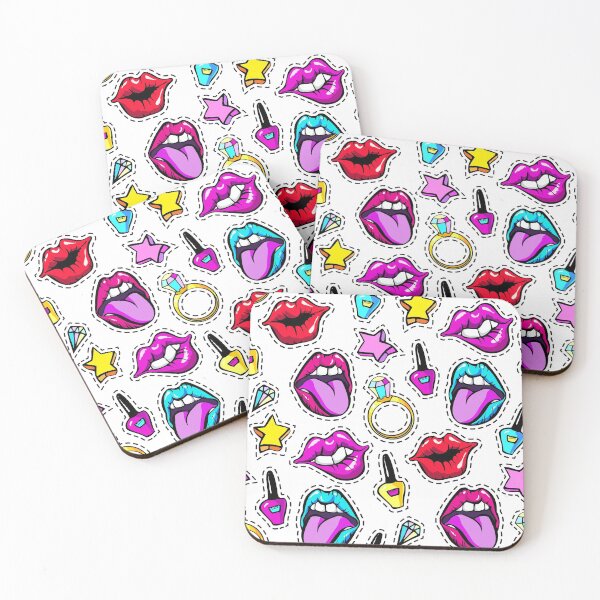 Item preview, 80s / 90s Colorful Pattern - Pink, red, yellow and turquoise designed and sold by depresident.