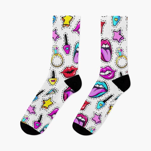 Item preview, 80s / 90s Colorful Pattern - Pink, red, yellow and turquoise designed and sold by depresident.