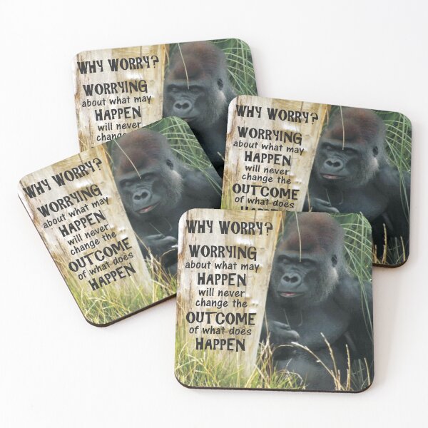 Item preview, Why Worry Gorilla designed and sold by BijouArt.