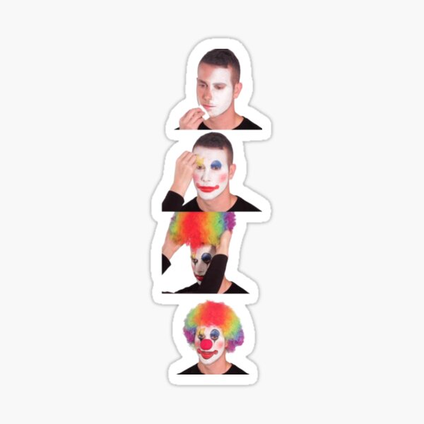 on Clown Makeup meme" Sticker for Sale by SVarts | Redbubble