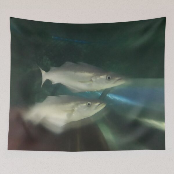 Item preview, Two fishes Under water Sea Depth Ocean animals designed and sold by Tanja Dianova.