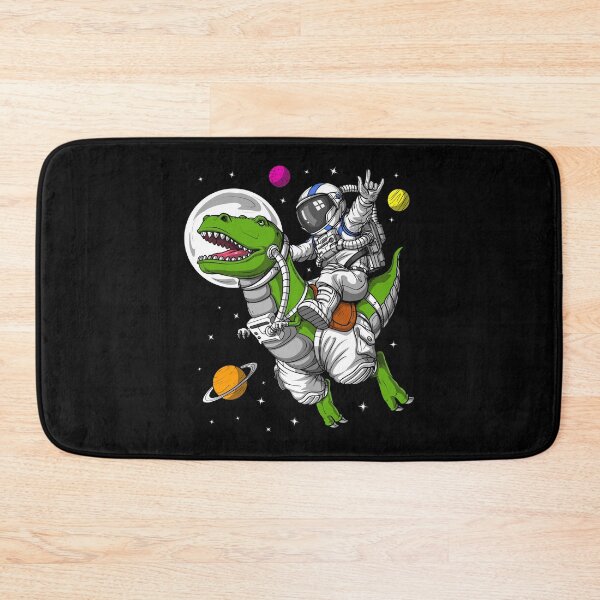 Item preview, Space Astronaut Riding T-Rex Dinosaur designed and sold by underheaven.
