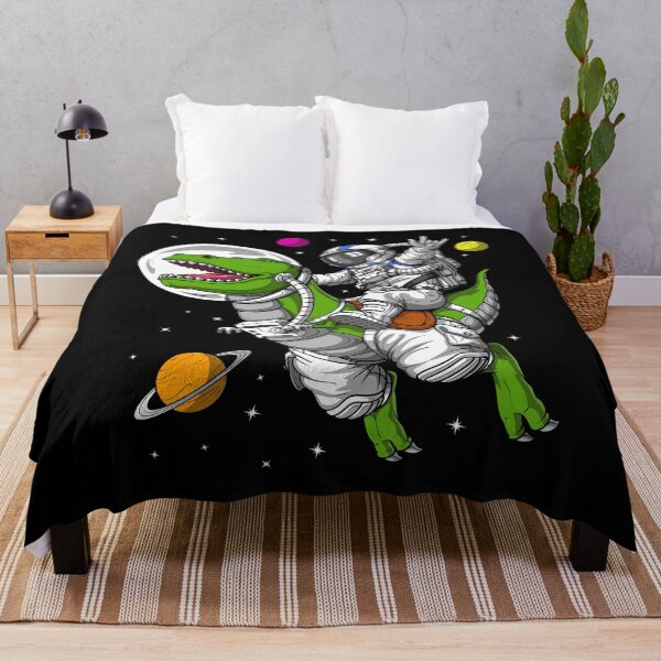 Item preview, Space Astronaut Riding T-Rex Dinosaur designed and sold by underheaven.