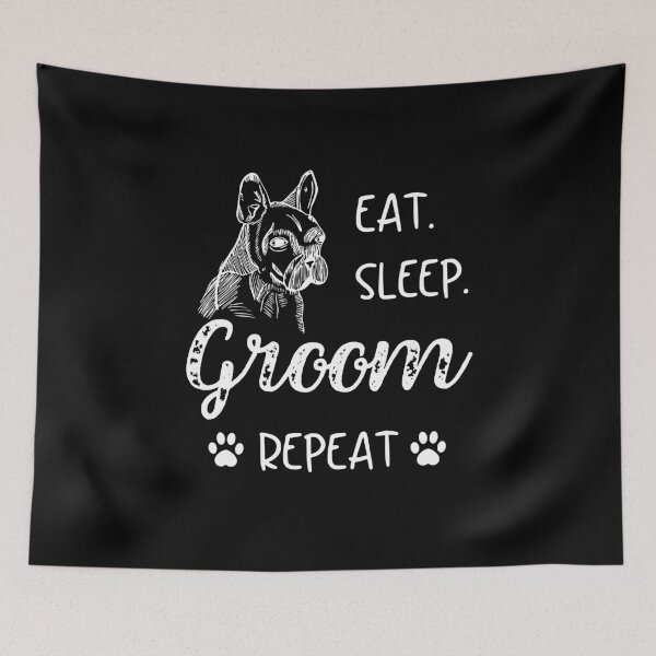 Item preview, Dog Grooming eat sleep groom repeat  designed and sold by ReichBourne.