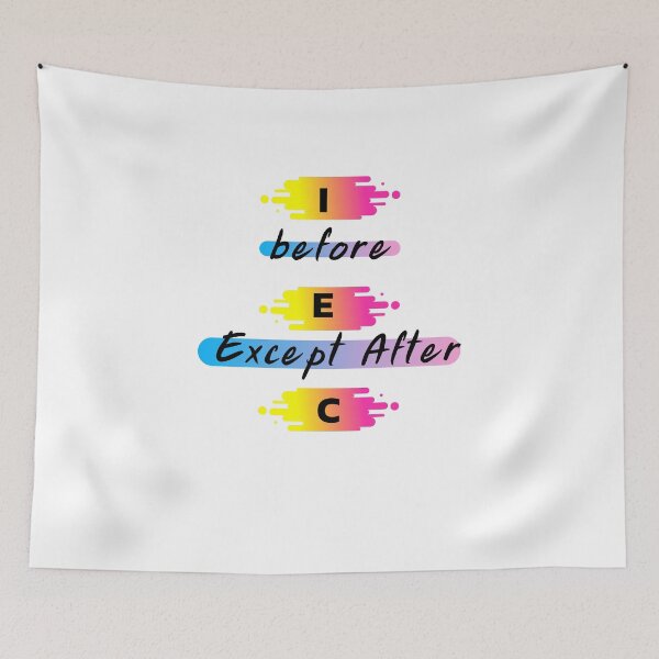 Item preview, Copy of I before E Except After C  designed and sold by H2O-Shop.
