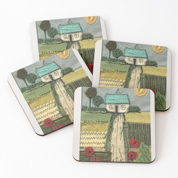 Item preview, Spring Fields Textile Art designed and sold by Wendy Early Textile Art.