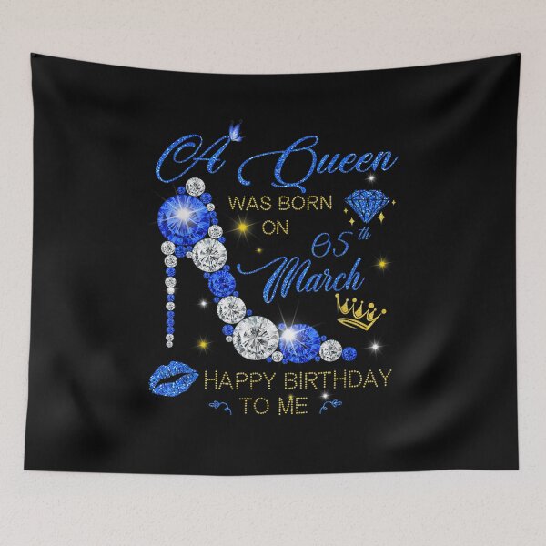 Item preview, A Queen Was Born On 5th March Happy Birthday To Me  designed and sold by melisenda.