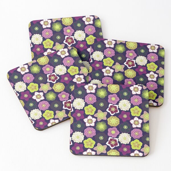 Item preview, Heavenly Hellebores - Navy designed and sold by marieofroumania.