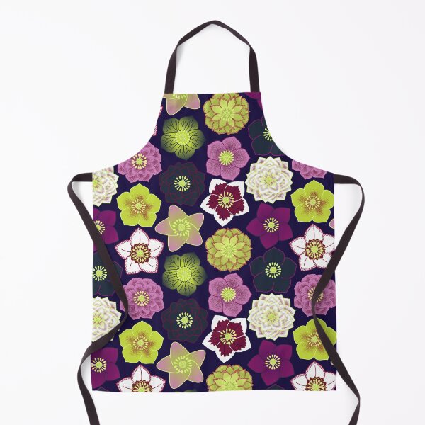 Item preview, Heavenly Hellebores - Navy designed and sold by marieofroumania.